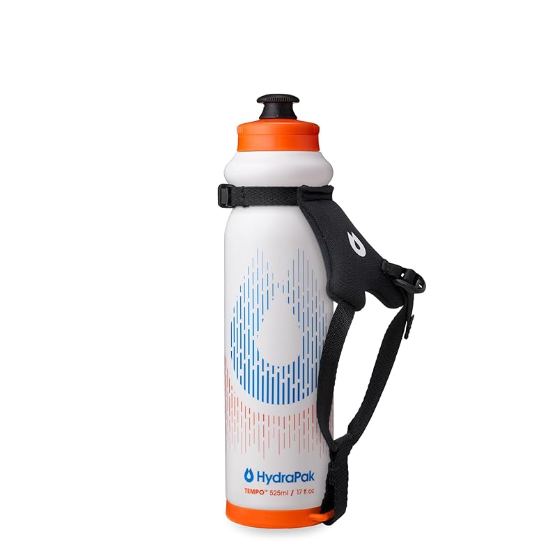 HydraPak Tempo Pro 525ml - handheld running squeeze bottle For training and race day hydration With removable strap (525ml/17oz) white
HydraPak Tempo Pro 525ml - handheld running squeeze bottle For training and race day hydration With removable strap (525ml/17oz) white