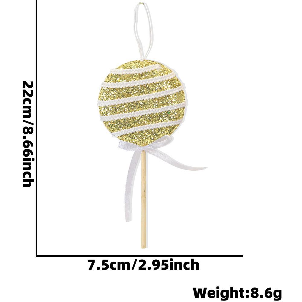 Red Gold Silver Striped Christmas Lollipop Ornament for Tree Decoration
Red Gold Silver Striped Christmas Lollipop Ornament for Tree Decoration