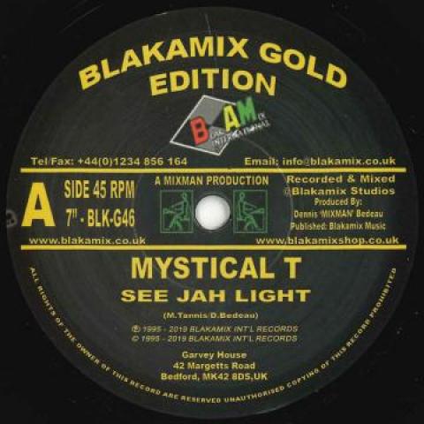 7inch Record MYSTICAL T - See Jah Light / Jah Light Dub BLKG46 Blakamix Gold 2020 UK Reggae, Ska & Dub
7inch Record MYSTICAL T - See Jah Light / Jah Light Dub BLKG46 Blakamix Gold 2020 UK Reggae, Ska & Dub