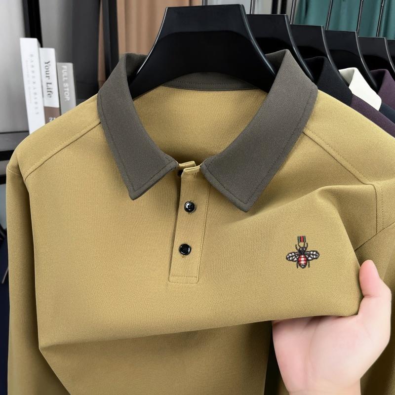 Трендовая мужская рубашка поло с длинным рукавом и вышивкой пчелы, высококлассный бренд, персонализированная, цветная, с лацканами, весенне-осенняя, повседневная футболка M хаки
Трендовая мужская рубашка поло с длинным рукавом и вышивкой пчелы, высококлассный бренд, персонализированная, цветная, с лацканами, весенне-осенняя, повседневная футболка M хаки