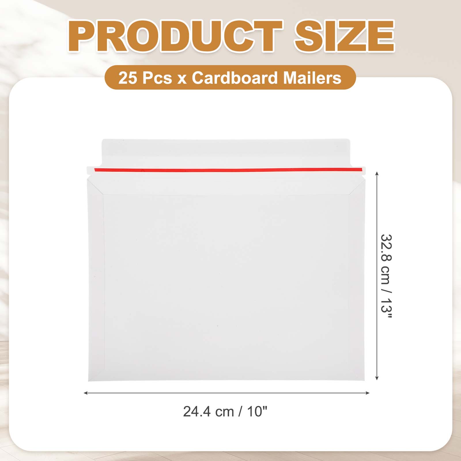 25/100Pcs Cardboard Envelopes Rigid Mailers Self Seal Photo Document Mailers Stay Flat Shipping Envelopes Suit for Papers Files
25/100Pcs Cardboard Envelopes Rigid Mailers Self Seal Photo Document Mailers Stay Flat Shipping Envelopes Suit for Papers Files