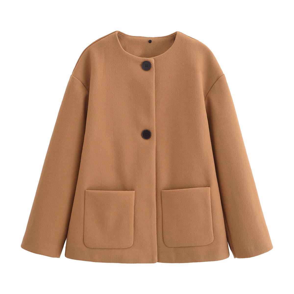 2025 Spring European-American Fashion Blend Overcoat with Scarf and Round Neck Large хаки
2025 Spring European-American Fashion Blend Overcoat with Scarf and Round Neck Large хаки