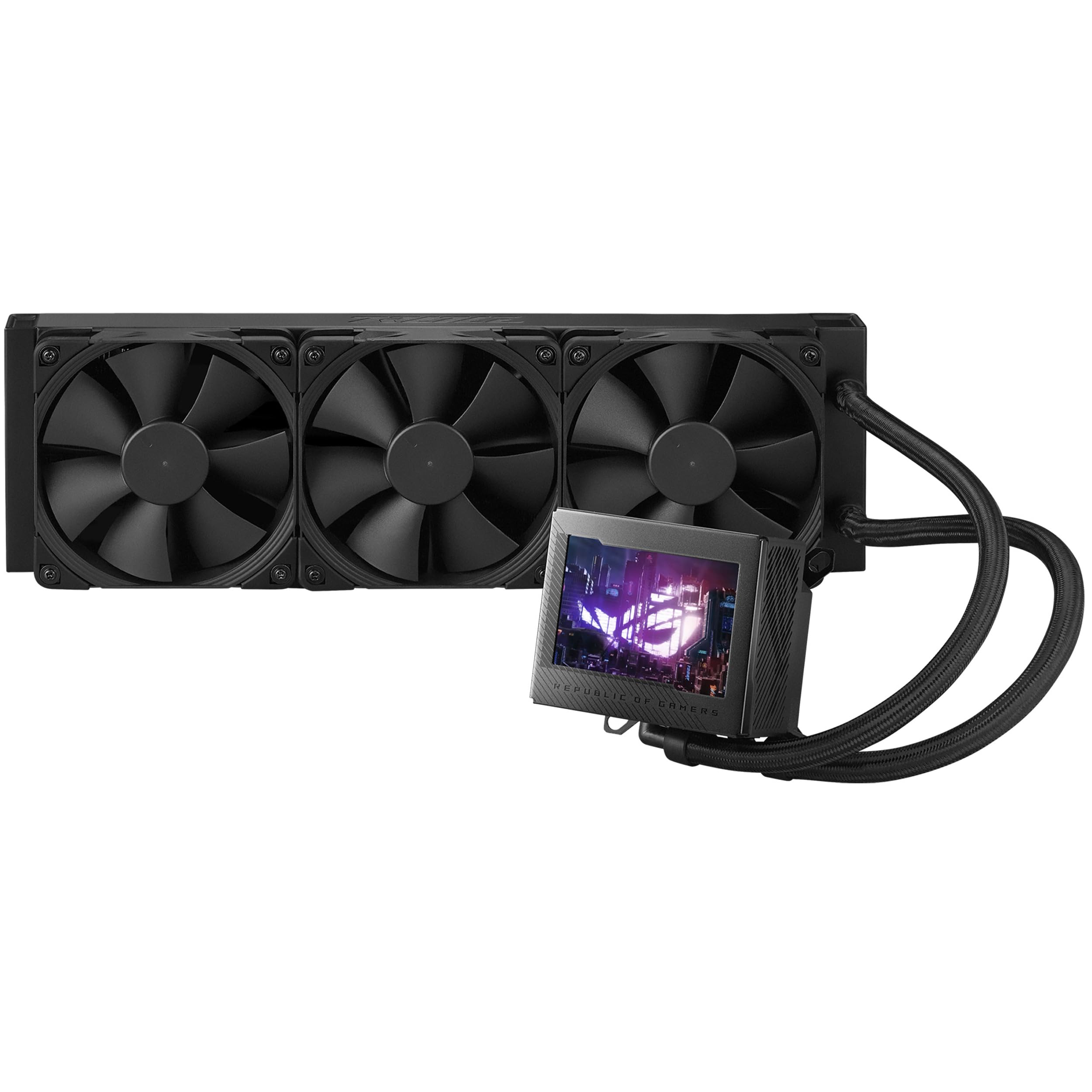 Рідинний процесорний кулер ASUS ROG Ryujin III 360 із вбудованим вентилятором Asetek 8-го покоління та радіатором Noctua 2000 PWM 120 мм, 3,5-дюймовим РК-дисплеєм, насосом, вентиляторами.
Рідинний процесорний кулер ASUS ROG Ryujin III 360 із вбудованим вентилятором Asetek 8-го покоління та радіатором Noctua 2000 PWM 120 мм, 3,5-дюймовим РК-дисплеєм, насосом, вентиляторами.