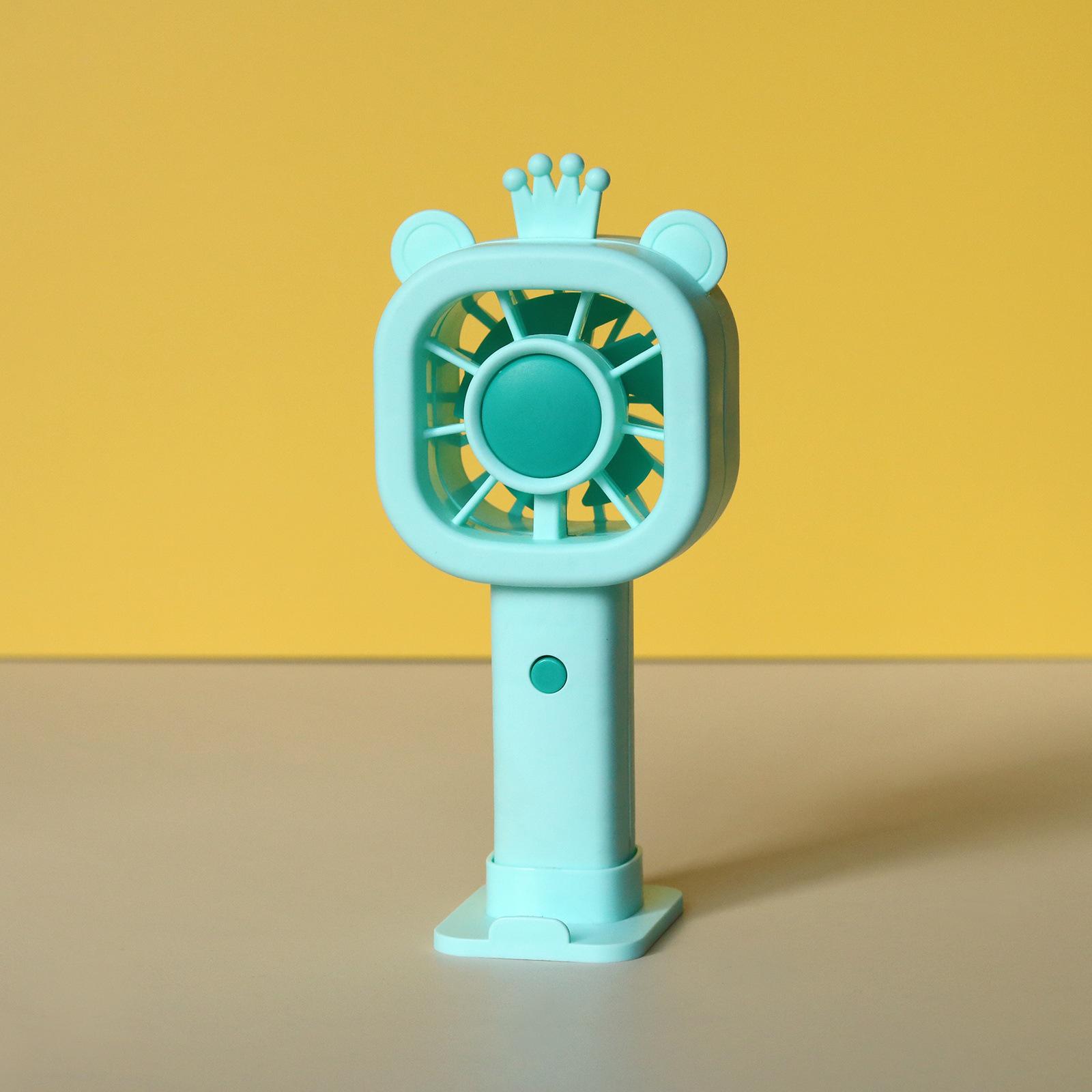 Mini Handheld Cartoon Bear Crown USB Rechargeable Fan - Three-Speed Portable Pocket Fan for Summer Outdoor Use As Per Actual Product
Mini Handheld Cartoon Bear Crown USB Rechargeable Fan - Three-Speed Portable Pocket Fan for Summer Outdoor Use As Per Actual Product