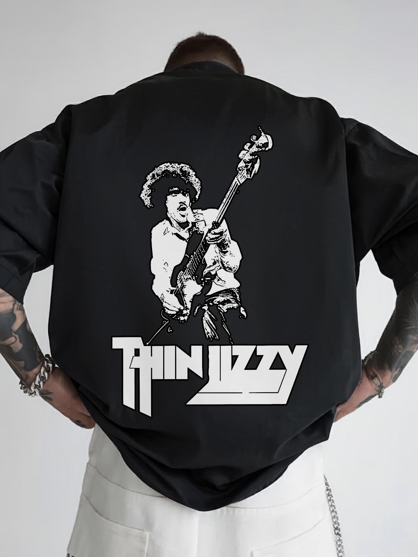 Vintage Rock Band Back Print T-shirt - Black Graphic Tee with Guitarist Design XXL
Vintage Rock Band Back Print T-shirt - Black Graphic Tee with Guitarist Design XXL