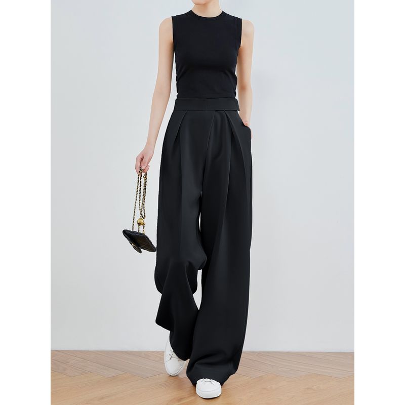 Faesslin Street Shot High Waist Velcro Suit Pants (Autumn) Black long pants 108.5cm- S
Faesslin Street Shot High Waist Velcro Suit Pants (Autumn) Black long pants 108.5cm- S