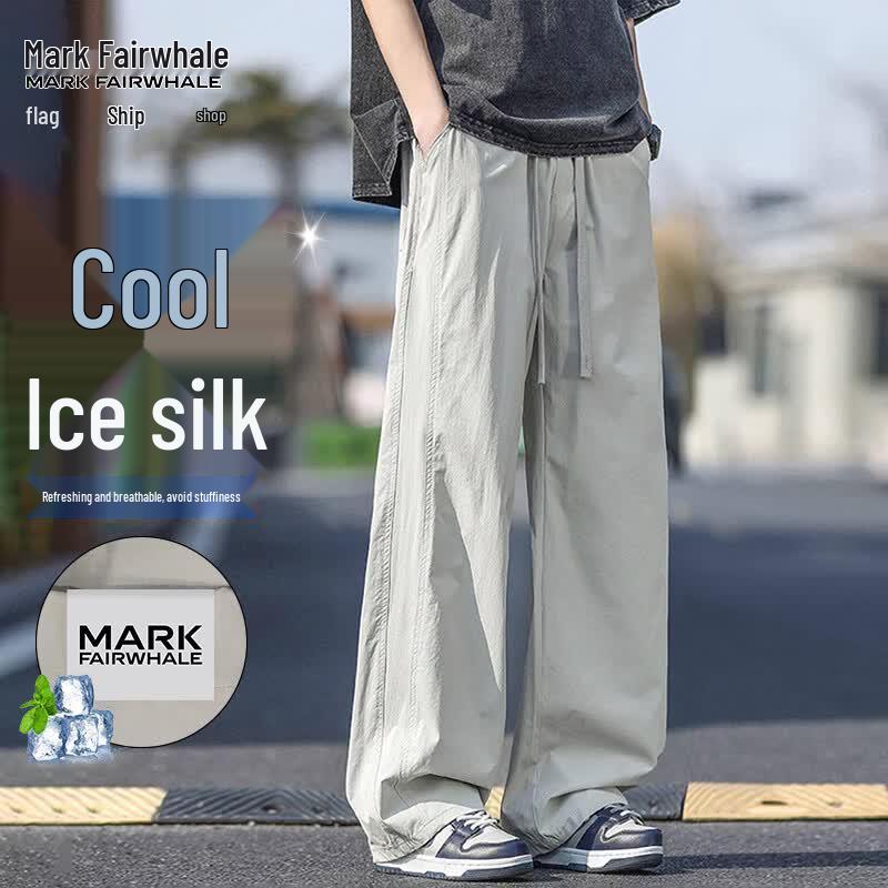 MARK FAIRWHALE Men s Ice Silk Straight-Leg Casual Pants L
MARK FAIRWHALE Men s Ice Silk Straight-Leg Casual Pants L