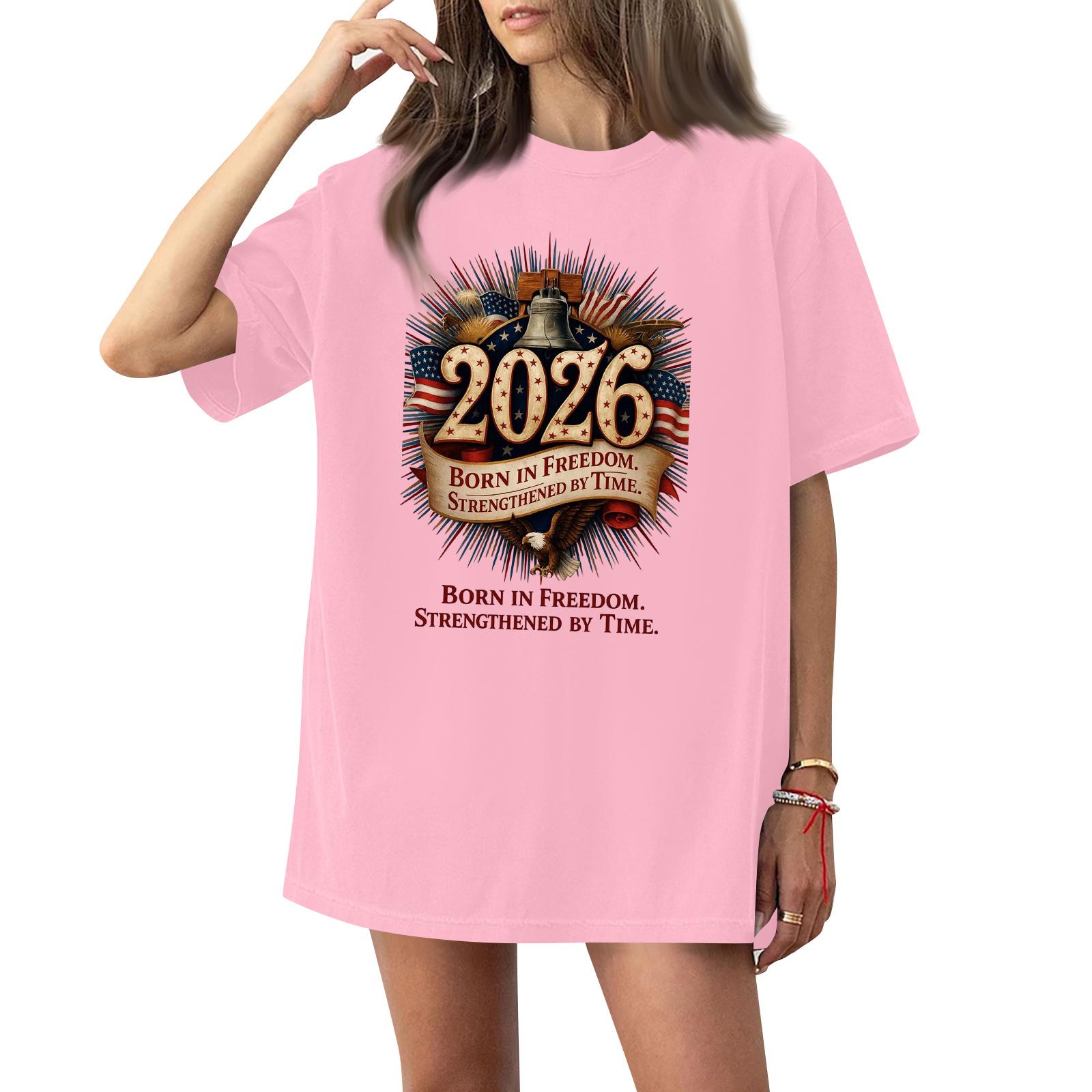 Women s Casual Fashion Round Neck Casual American Flag Print Short Sleeve T-Shirt Top XXXL
Women s Casual Fashion Round Neck Casual American Flag Print Short Sleeve T-Shirt Top XXXL