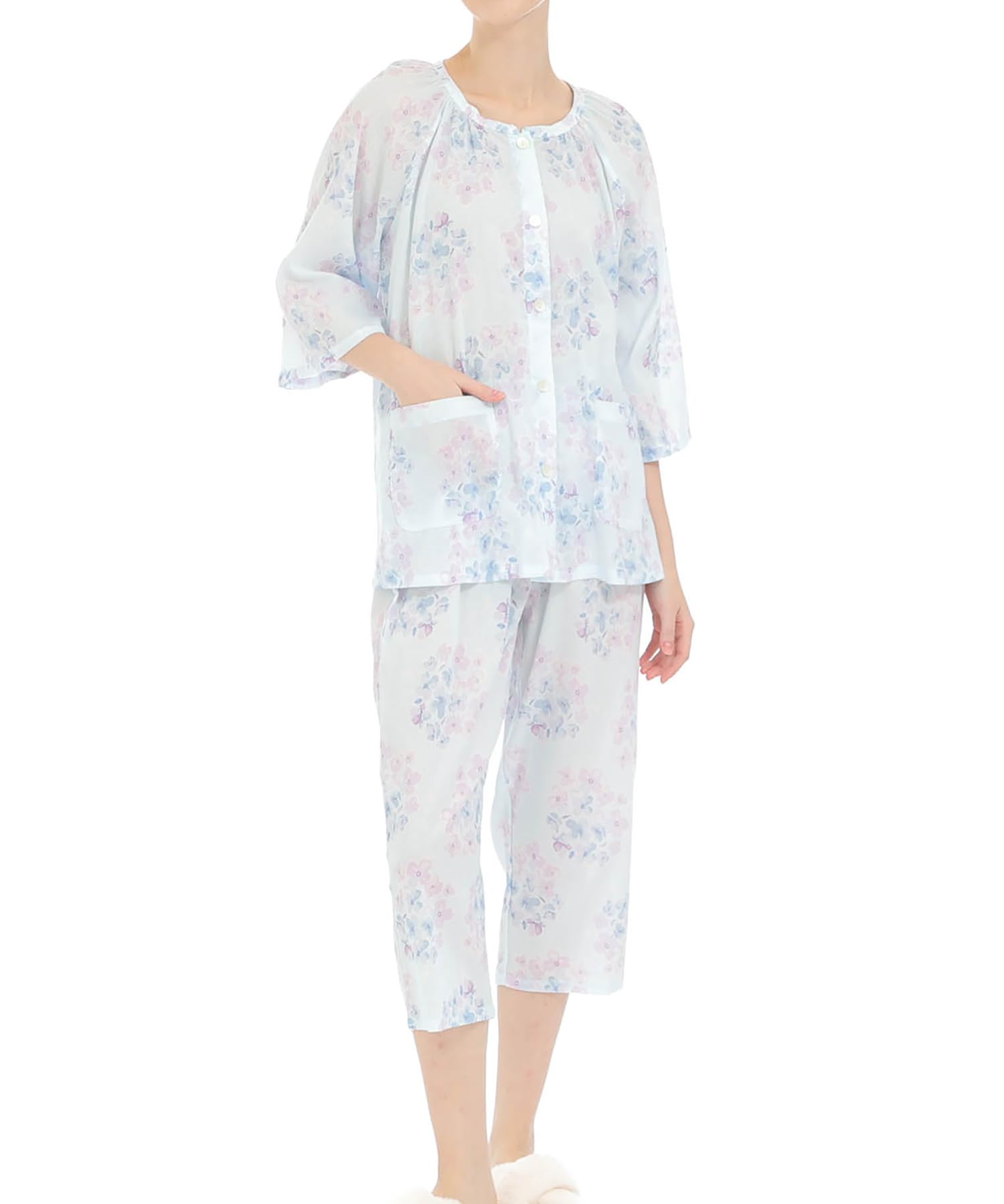 Narue Takashima Chijimi Flower Raglan Sleeve Pajama Blue Women s Set, синий
Narue Takashima Chijimi Flower Raglan Sleeve Pajama Blue Women s Set, синий