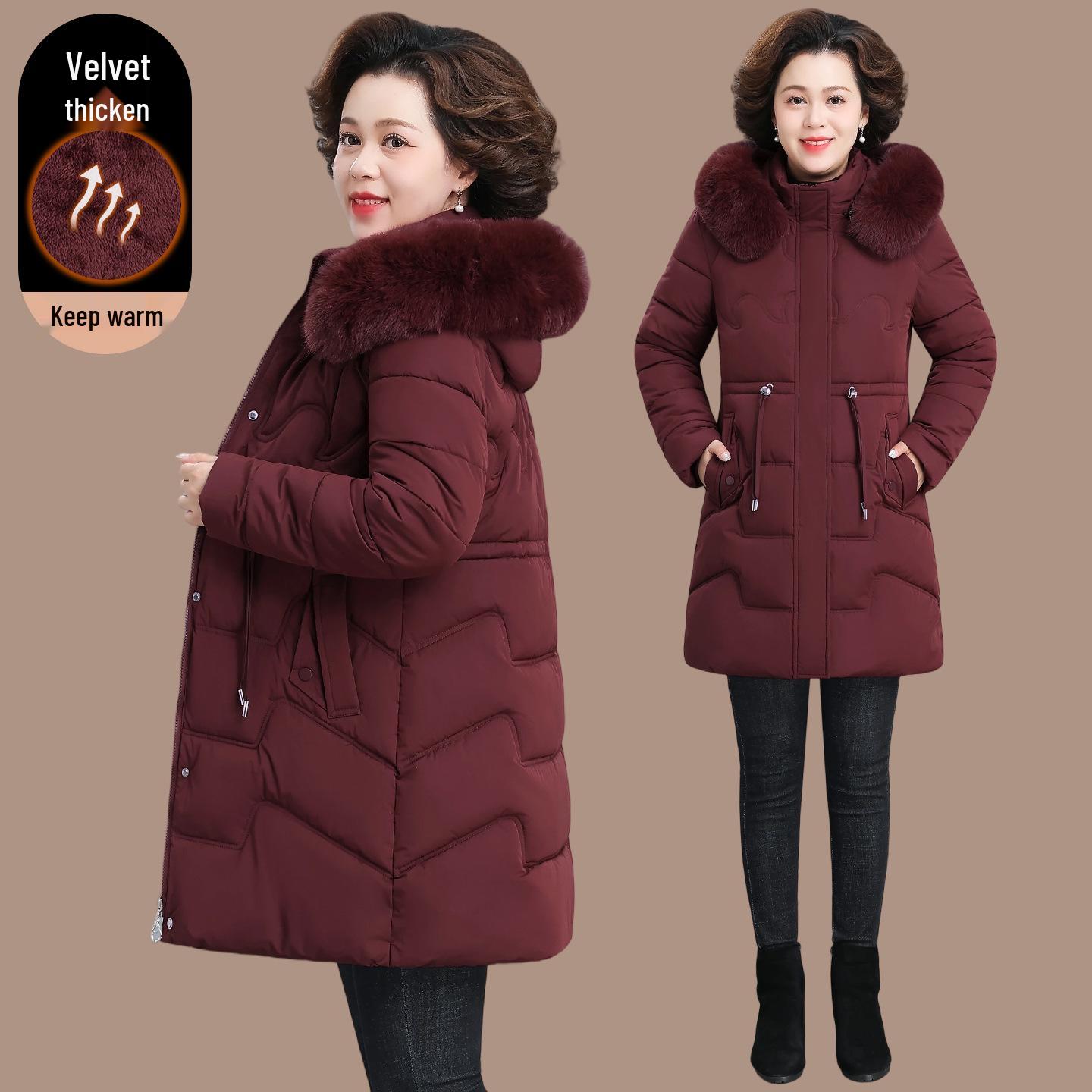 Mom s Mid-Length Thickened Cotton Jacket 2025: Winter Warmth for Middle-Aged & Elderly Women with Plus Velvet Padding L (Under 105 jin)
Mom s Mid-Length Thickened Cotton Jacket 2025: Winter Warmth for Middle-Aged & Elderly Women with Plus Velvet Padding L (Under 105 jin)