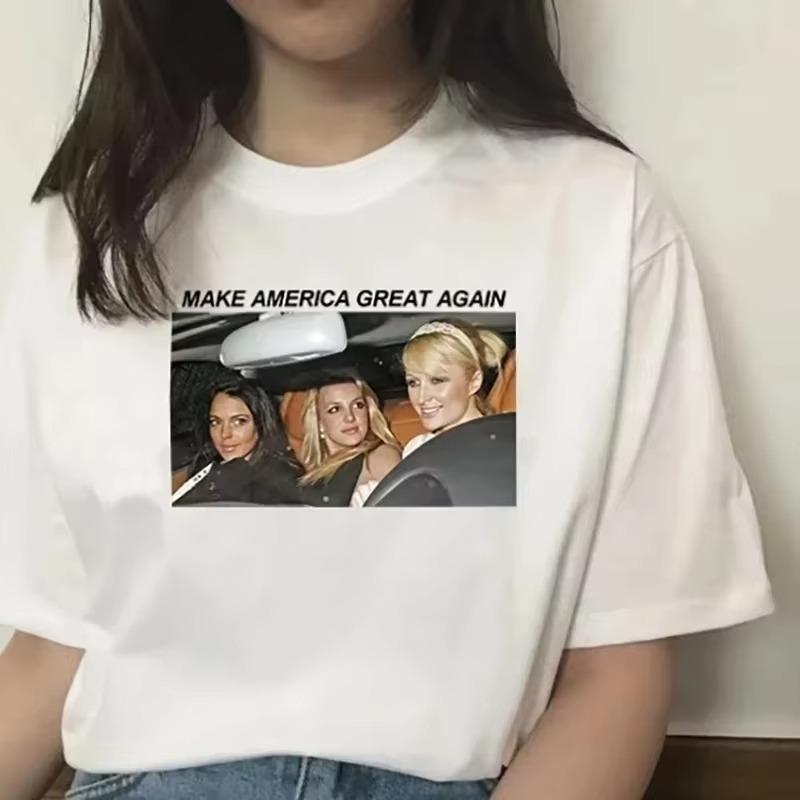 Summer Casual Streetwear New Fashion Cute Britney Make America Great Again Aesthetic Clothing Summer Sleeved Harajuku Streetwear 3XL
Summer Casual Streetwear New Fashion Cute Britney Make America Great Again Aesthetic Clothing Summer Sleeved Harajuku Streetwear 3XL