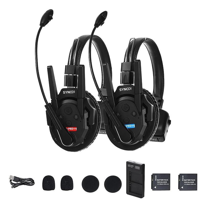SYNCO XTalk XPro2 XPro X2 2.4GHz Wireless Headset Intercom System Microphone Random Master Device 500m Working Range Real-time Monitoring AI Noise
SYNCO XTalk XPro2 XPro X2 2.4GHz Wireless Headset Intercom System Microphone Random Master Device 500m Working Range Real-time Monitoring AI Noise