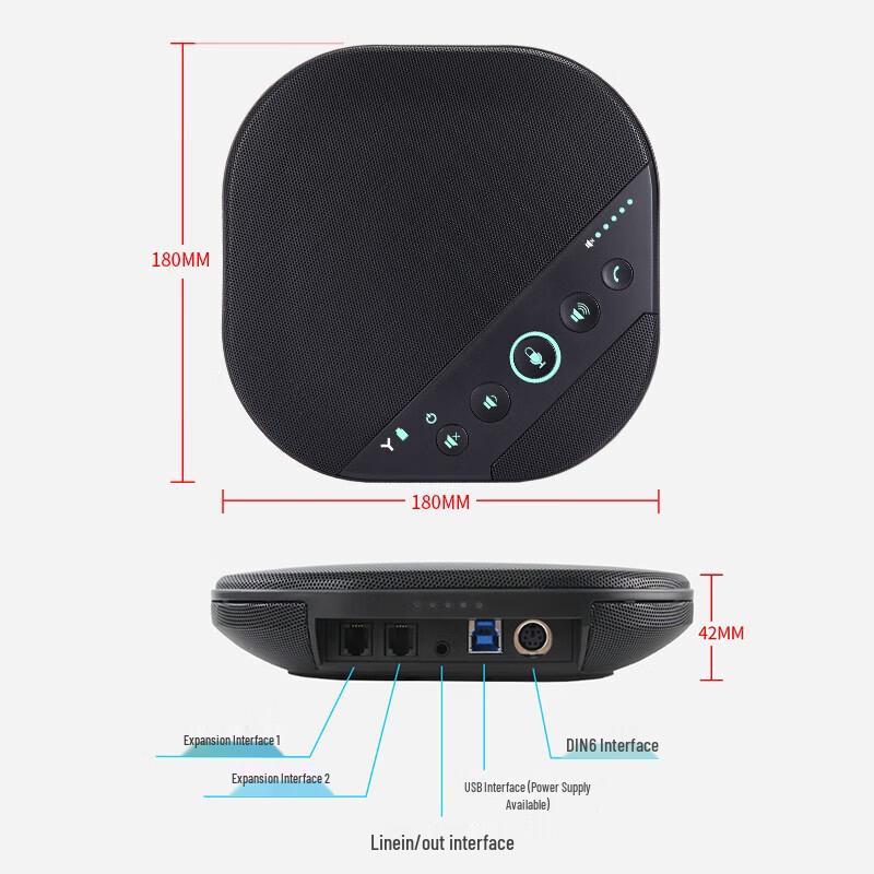 DAIPU DP-M220W Wireless Omnidirectional Conference Microphone (CN version)
DAIPU DP-M220W Wireless Omnidirectional Conference Microphone (CN version)