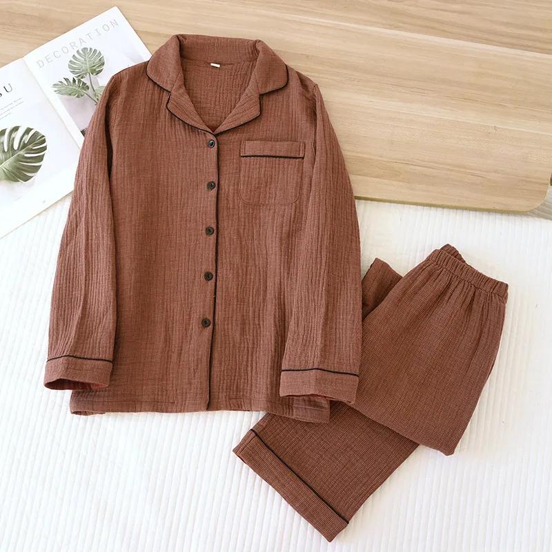 2025 New Spring Couple s Pajama Set 100% Cotton Four Layer Gauze Women s Long Sleeve Long Pants Two Piece Home Clothes XXL
2025 New Spring Couple s Pajama Set 100% Cotton Four Layer Gauze Women s Long Sleeve Long Pants Two Piece Home Clothes XXL