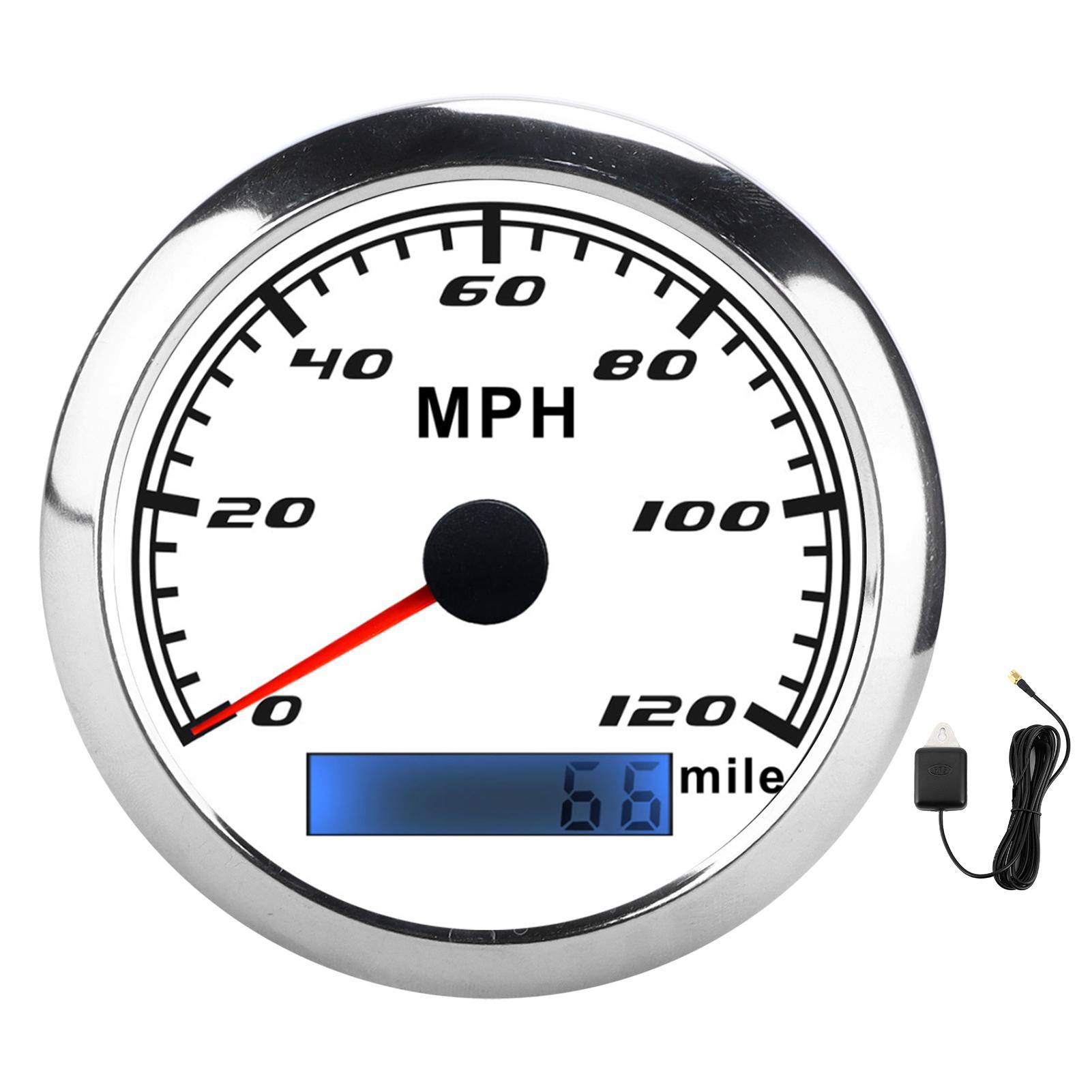 GPS Pointer Speedometer 120 MPH IP67 Waterproof Stainless Steel Universal for Car Truck Boat білий
GPS Pointer Speedometer 120 MPH IP67 Waterproof Stainless Steel Universal for Car Truck Boat білий