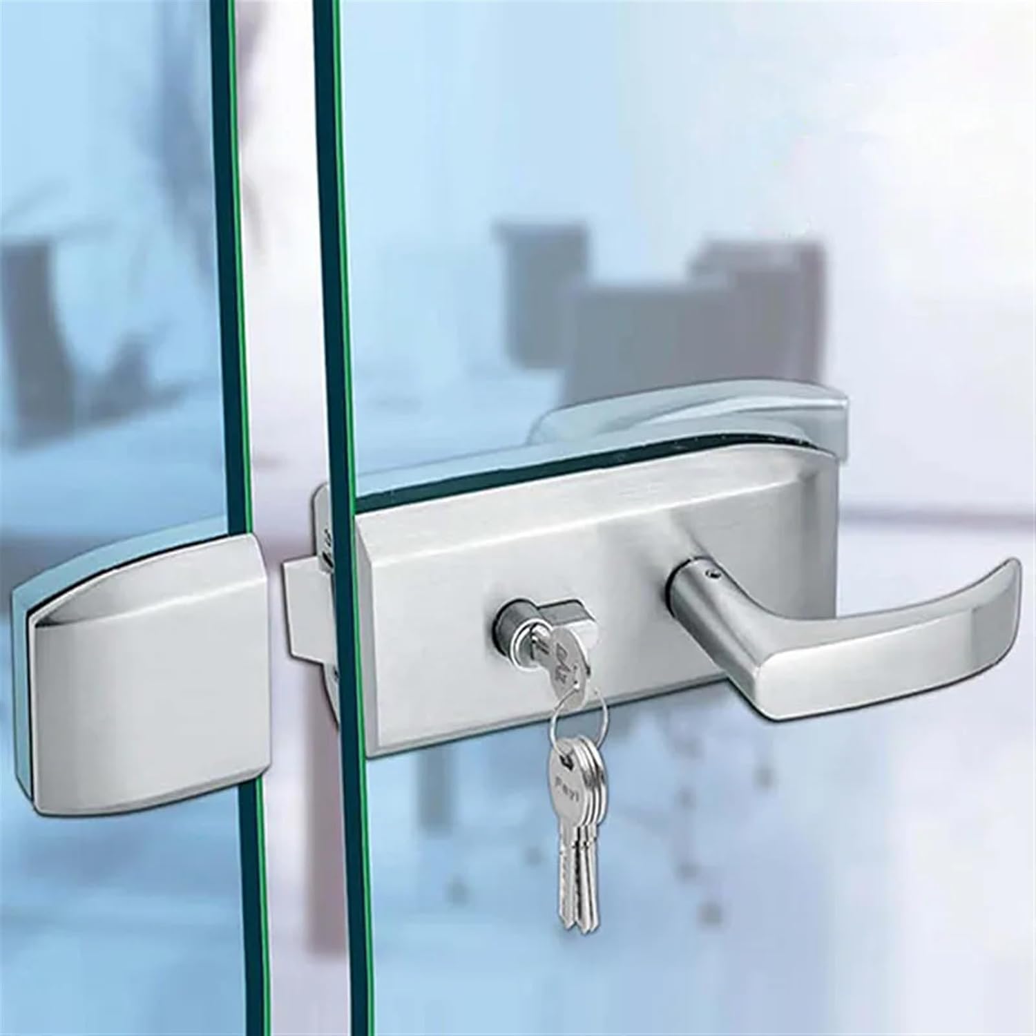 10-15mm Glass Door Lock Stainless Steel Sliding Handle Door Lock for Glass Office Bathroom Bedroom Balcony Home Security 1Pcs
10-15mm Glass Door Lock Stainless Steel Sliding Handle Door Lock for Glass Office Bathroom Bedroom Balcony Home Security 1Pcs