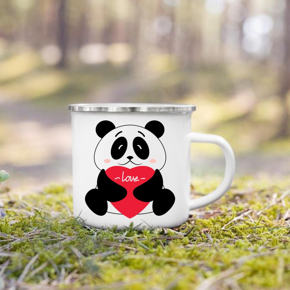 Panda Love Mug Decor Camping Enamel Mug Girlfriend Gift Ideas Cute Coffee Mug Panda Gifts Camper Birthday Gifts for Friend 360ml
Panda Love Mug Decor Camping Enamel Mug Girlfriend Gift Ideas Cute Coffee Mug Panda Gifts Camper Birthday Gifts for Friend 360ml