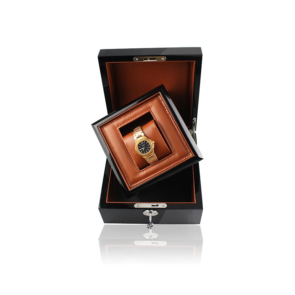Whatna Watch Case, 1 Watch Storage Box, Interior Decor, High-Quality Wood, Thick Leather, Waterproof, Shockproof, for Watches, Travel, Business
Whatna Watch Case, 1 Watch Storage Box, Interior Decor, High-Quality Wood, Thick Leather, Waterproof, Shockproof, for Watches, Travel, Business