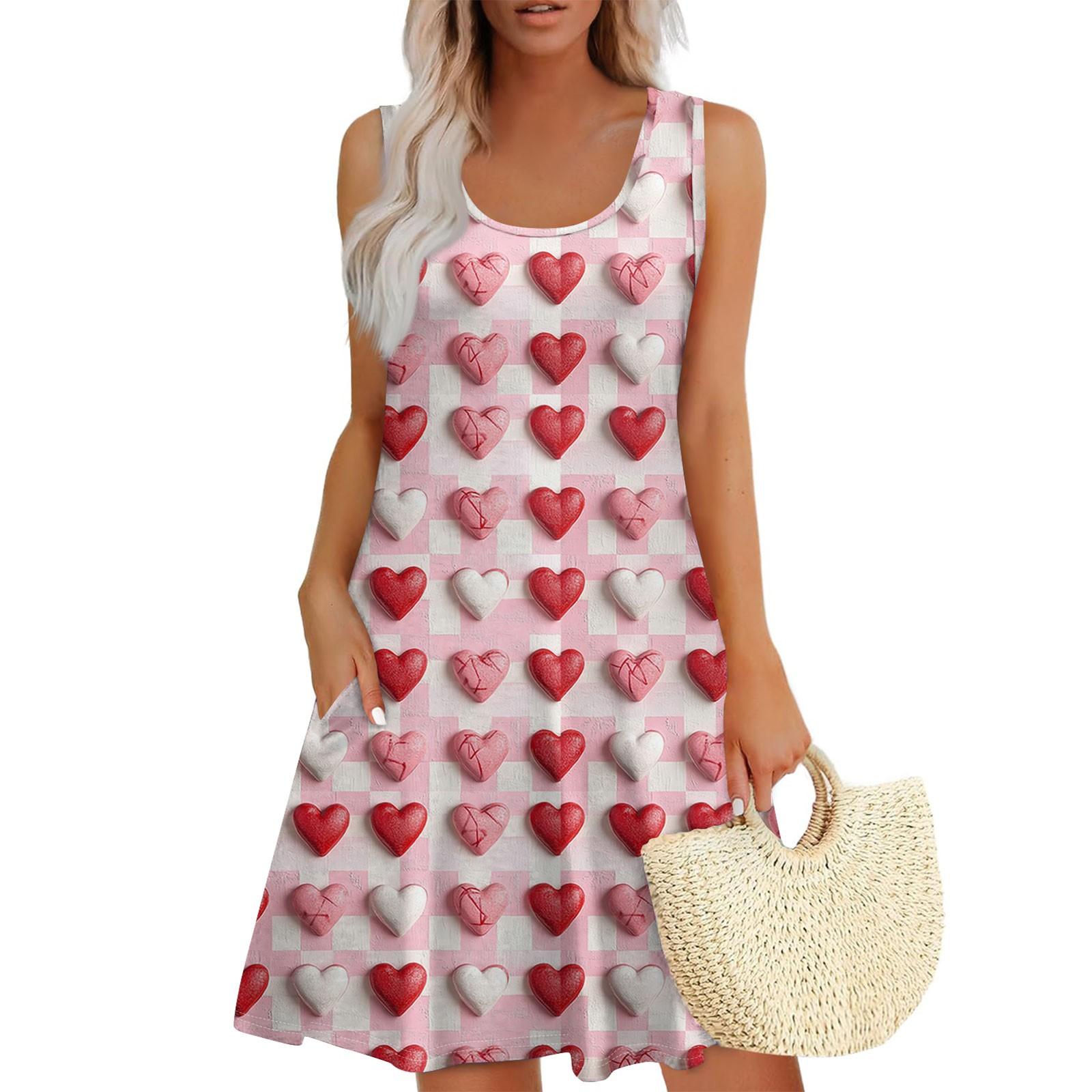 Women s Casual Dresses Daily Dating Out With Pockets Sleeveless Loose Dresses XL кавун червоний колір
Women s Casual Dresses Daily Dating Out With Pockets Sleeveless Loose Dresses XL кавун червоний колір