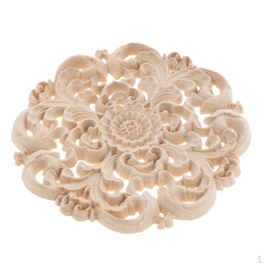 Chinese Combines Western Carving Flower Appliques Round Cabinet Onlay With Natural Color Not Painted Size_M
Chinese Combines Western Carving Flower Appliques Round Cabinet Onlay With Natural Color Not Painted Size_M