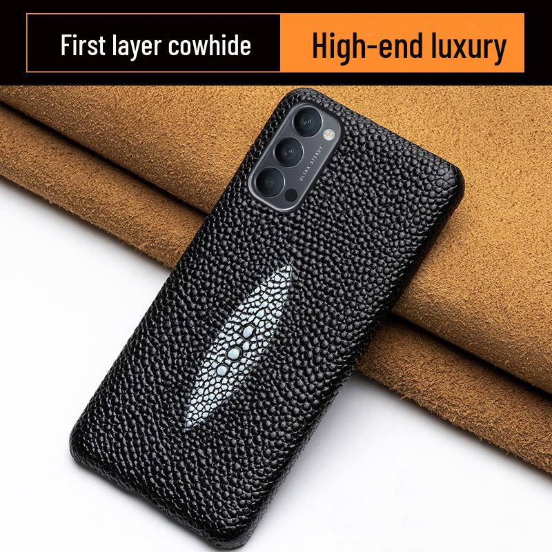 Genuine Leather Cowhide Pearl Fish Pattern Half-Cover Protective Case for OPPO Reno4/Reno4 Pro Reno8 чорний
Genuine Leather Cowhide Pearl Fish Pattern Half-Cover Protective Case for OPPO Reno4/Reno4 Pro Reno8 чорний