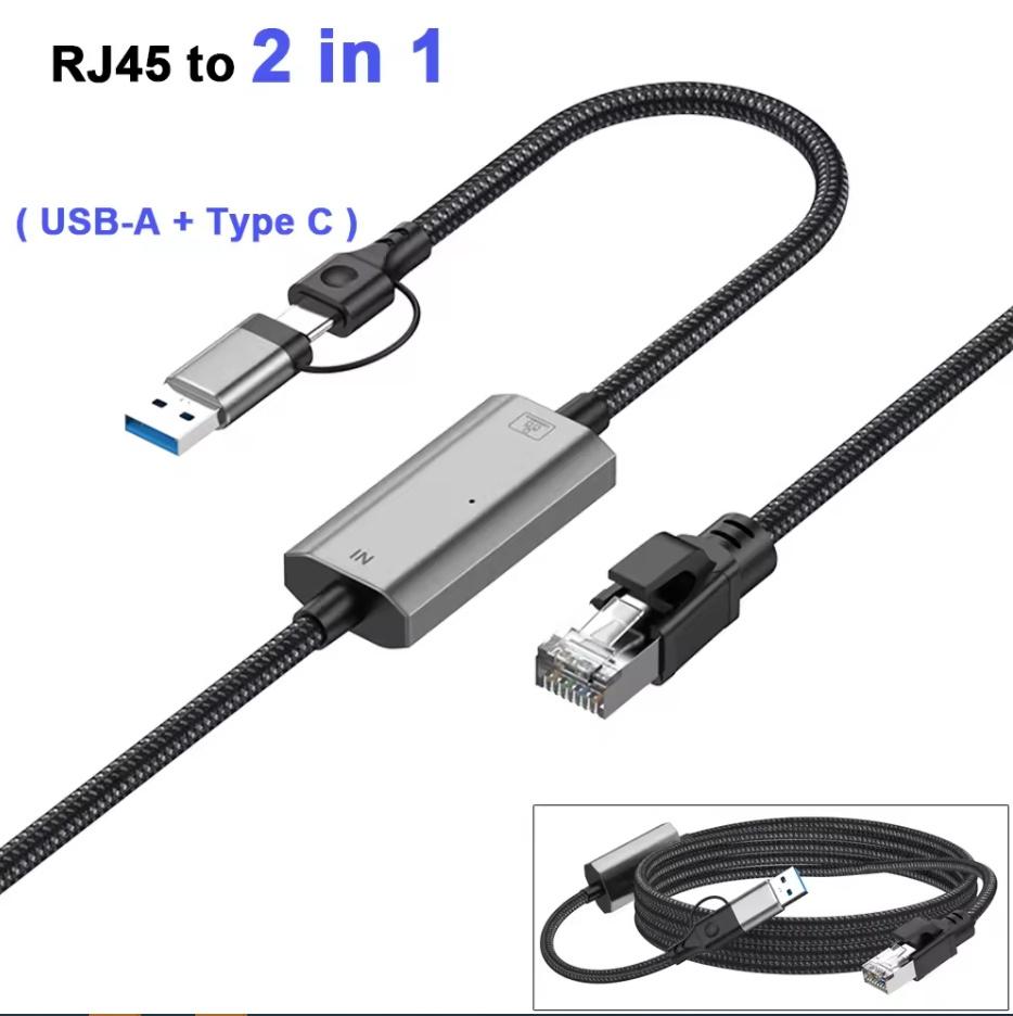 1.2m USB C+USB to RJ45 Ethernet LAN Cable 2 in 1 Gigabit Ethernet Adapter Cable for iPhone 15 Series/Macbook Pro As Shown A
1.2m USB C+USB to RJ45 Ethernet LAN Cable 2 in 1 Gigabit Ethernet Adapter Cable for iPhone 15 Series/Macbook Pro As Shown A