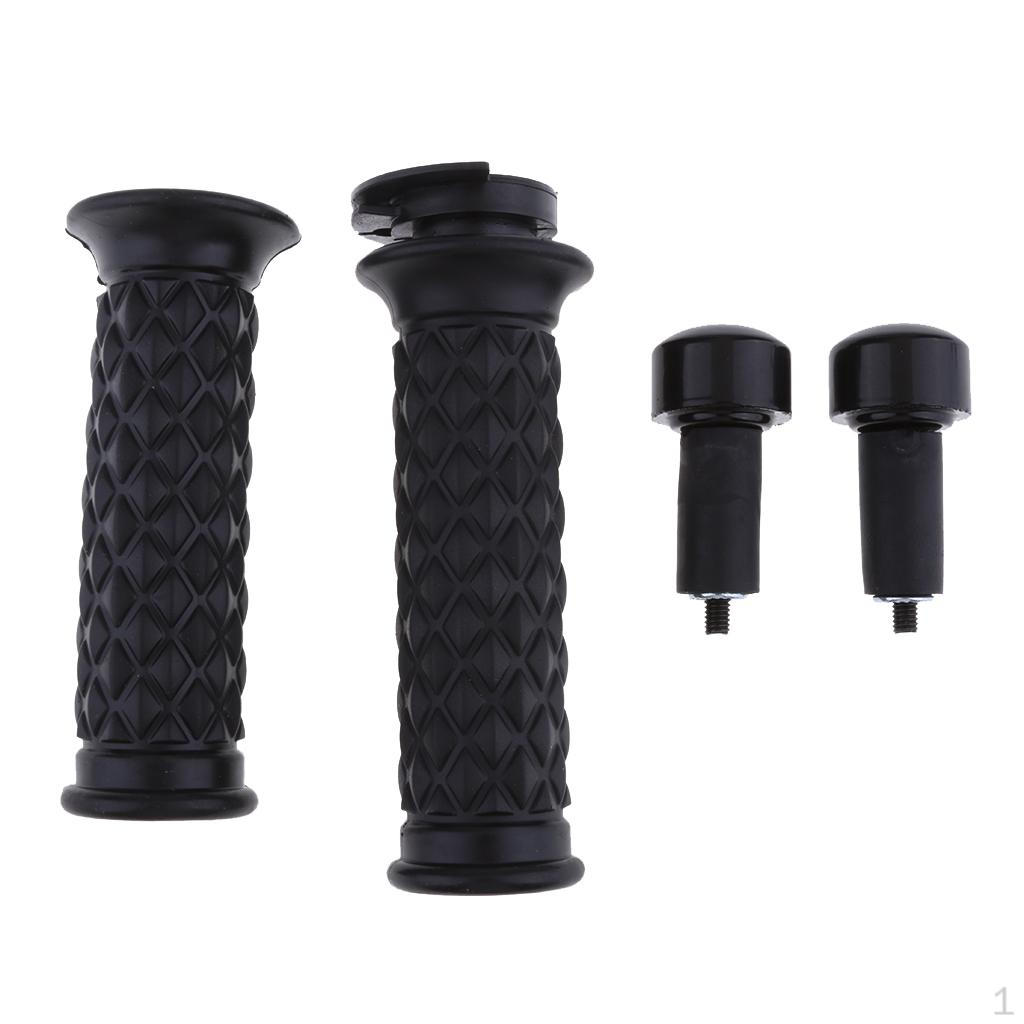 Рукоятки на руль мотоцикла, 7/8 дюйма, 22 мм, черный цвет, дроссельная заслонка под большой палец 
Рукоятки на руль мотоцикла, 7/8 дюйма, 22 мм, черный цвет, дроссельная заслонка под большой палец