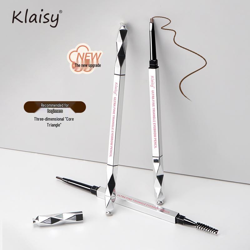 Klaisy Silver Diamond Slim Triangular Double-Ended Waterproof Eyebrow Pencil: Ultra-Fine, Long-Lasting, Smudge-Proof, Sweat-Proof, Automatic.
Klaisy Silver Diamond Slim Triangular Double-Ended Waterproof Eyebrow Pencil: Ultra-Fine, Long-Lasting, Smudge-Proof, Sweat-Proof, Automatic.