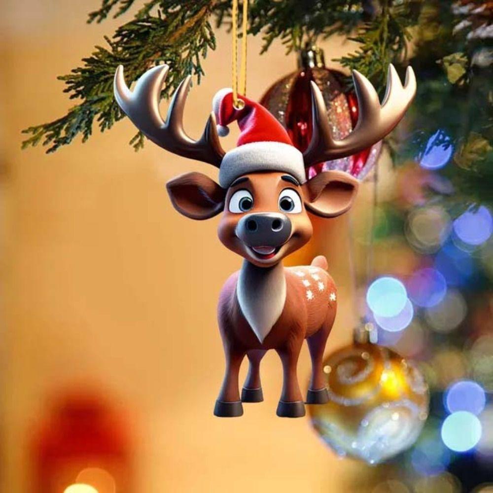Cute Xmas Decoration Acrylic Home Decor Creative Car Hanging Ornaments Festive Atmosphere 6PCS
Cute Xmas Decoration Acrylic Home Decor Creative Car Hanging Ornaments Festive Atmosphere 6PCS