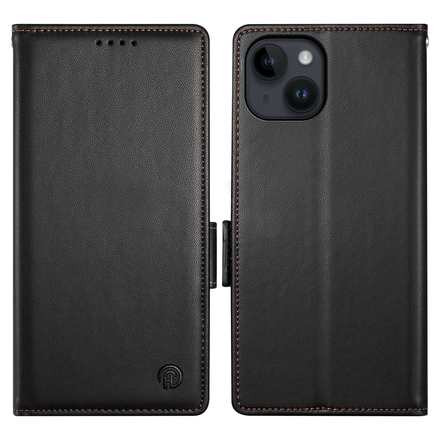DF-010 For iPhone 15 Case Side Magnetic Clasps Leather Phone Cover with Wallet Stand Black
DF-010 For iPhone 15 Case Side Magnetic Clasps Leather Phone Cover with Wallet Stand Black
