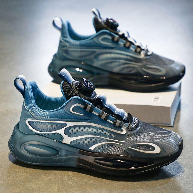 Чоловіче взуття Повсякденні кросівки з дихаючої сітки Поворотні кнопки без шнурівки Повітряні подушки Модне взуття для бігу 45 сірий/синій
Чоловіче взуття Повсякденні кросівки з дихаючої сітки Поворотні кнопки без шнурівки Повітряні подушки Модне взуття для бігу 45 сірий/синій