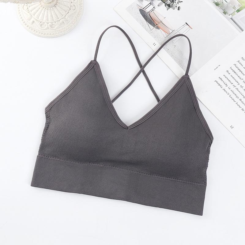 Seamless Crisscross Back Bandeau Camisole Bra for Women One Size (suitable for 80-130 jin) темно-сірий
Seamless Crisscross Back Bandeau Camisole Bra for Women One Size (suitable for 80-130 jin) темно-сірий