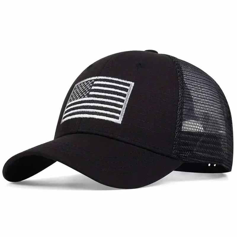Unisex American Flag Embroidery Baseball Net Caps Spring and Summer Outdoor Adjustable Casual Hats Sunscreen Hat чорний
Unisex American Flag Embroidery Baseball Net Caps Spring and Summer Outdoor Adjustable Casual Hats Sunscreen Hat чорний
