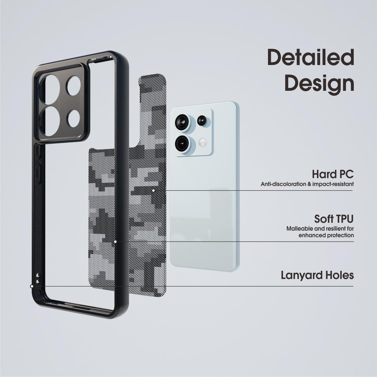 IBMRS For Xiaomi Redmi Note 13 Pro 4G/Poco M6 Pro 4G Phone Case Dual-Layer TPU+PC Cover Grid Camouflage
IBMRS For Xiaomi Redmi Note 13 Pro 4G/Poco M6 Pro 4G Phone Case Dual-Layer TPU+PC Cover Grid Camouflage