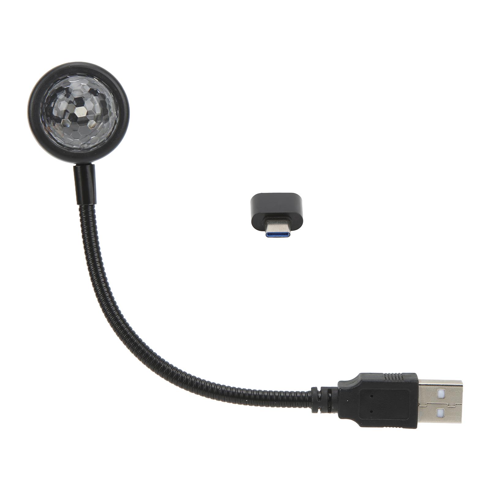 USB Star Projector Night Light LED Voice Control Adjustable 360 degrees Rotation Romantic Portable for Car Home(TYPE C
USB Star Projector Night Light LED Voice Control Adjustable 360 degrees Rotation Romantic Portable for Car Home(TYPE C
