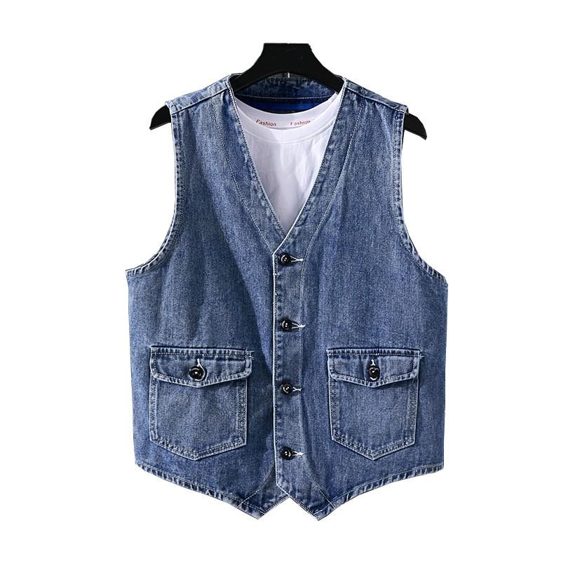 Men s Summer Denim Vest Youth Workwear Casual Washed Vintage Jacket 2XL
Men s Summer Denim Vest Youth Workwear Casual Washed Vintage Jacket 2XL