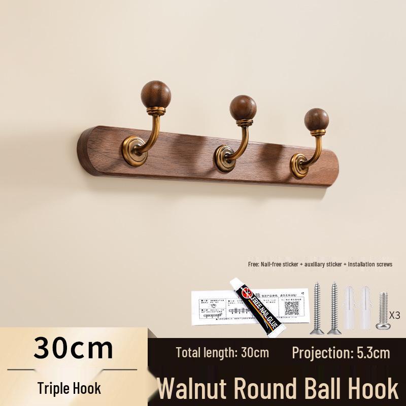 Solid Wood Wall Hook for Coats and Bags, Wall-Mounted Rack for Entryways and Fitting Rooms.
Solid Wood Wall Hook for Coats and Bags, Wall-Mounted Rack for Entryways and Fitting Rooms.