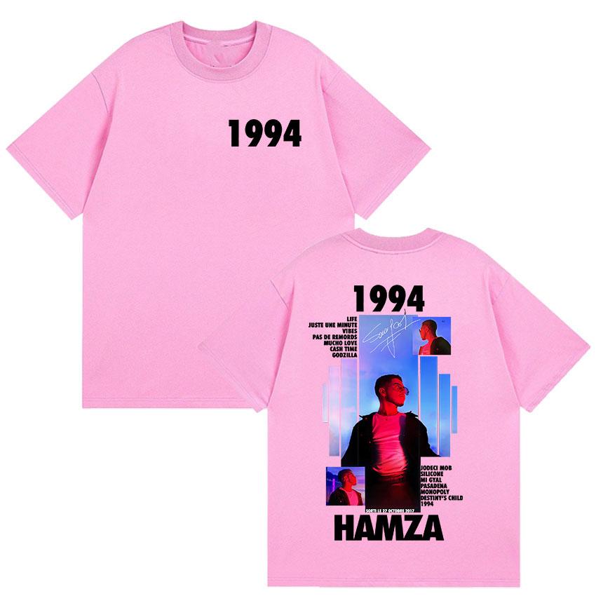 Rapper HAMZA 1994 Tour Album 2026 Graphic T Shirts Unisex Women Retro Fashion Cotton Short Sleeve T-shirt Hip Hop O-Neck Clothing S
Rapper HAMZA 1994 Tour Album 2026 Graphic T Shirts Unisex Women Retro Fashion Cotton Short Sleeve T-shirt Hip Hop O-Neck Clothing S