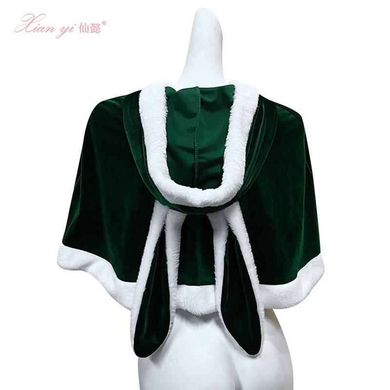 Зимнее Чистое Желание Бархатный Капюшон с Кроличьими Ушками Красная Накидка Рождественская Тематическая Одежда Аксессуары
Зимнее Чистое Желание Бархатный Капюшон с Кроличьими Ушками Красная Накидка Рождественская Тематическая Одежда Аксессуары