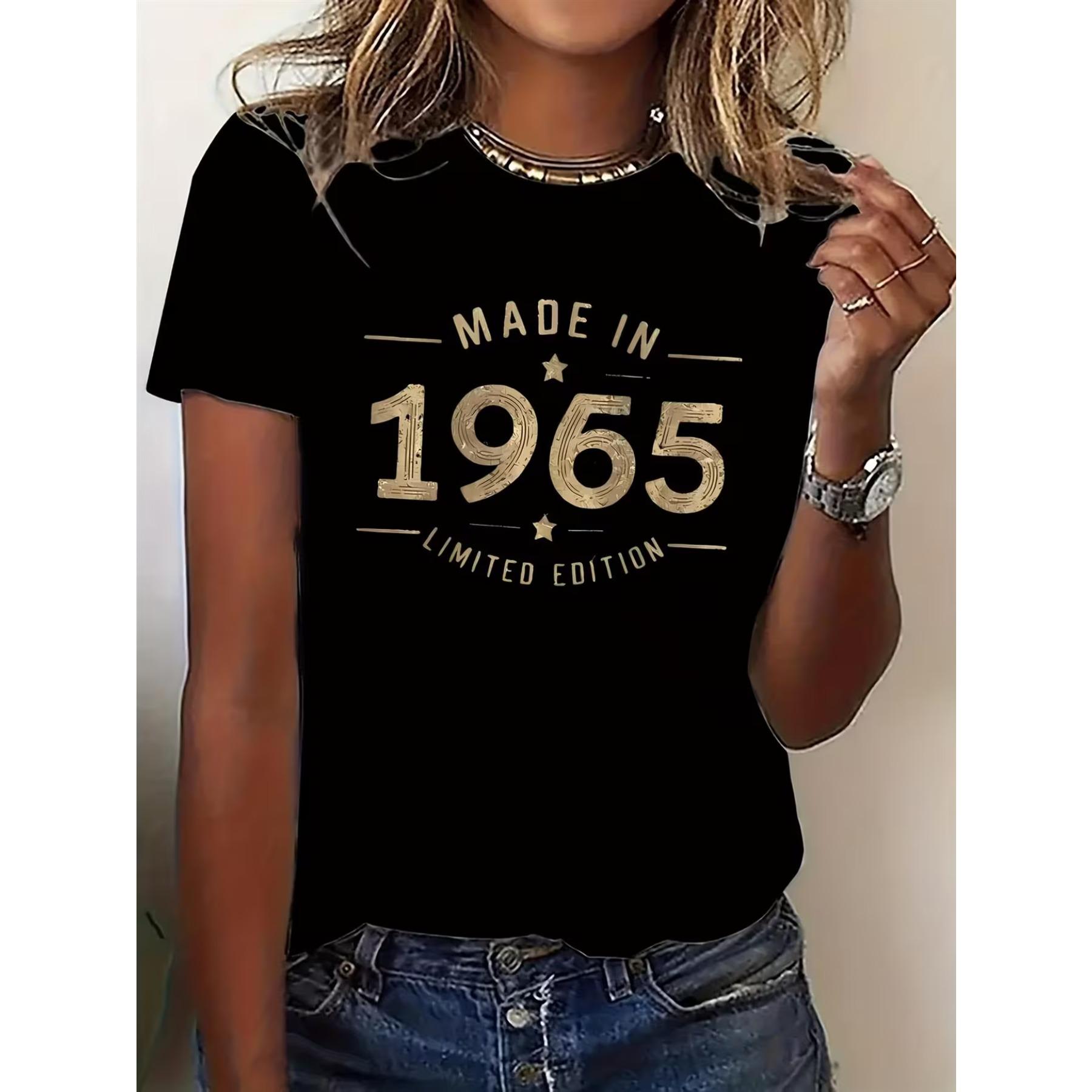 Women s & Unisex Y2K Vintage 1965 Limited Edition T-Shirt/Crop Top - Retro 60s Golden Glitter Lettering & 1965 Print XXL чорний
Women s & Unisex Y2K Vintage 1965 Limited Edition T-Shirt/Crop Top - Retro 60s Golden Glitter Lettering & 1965 Print XXL чорний