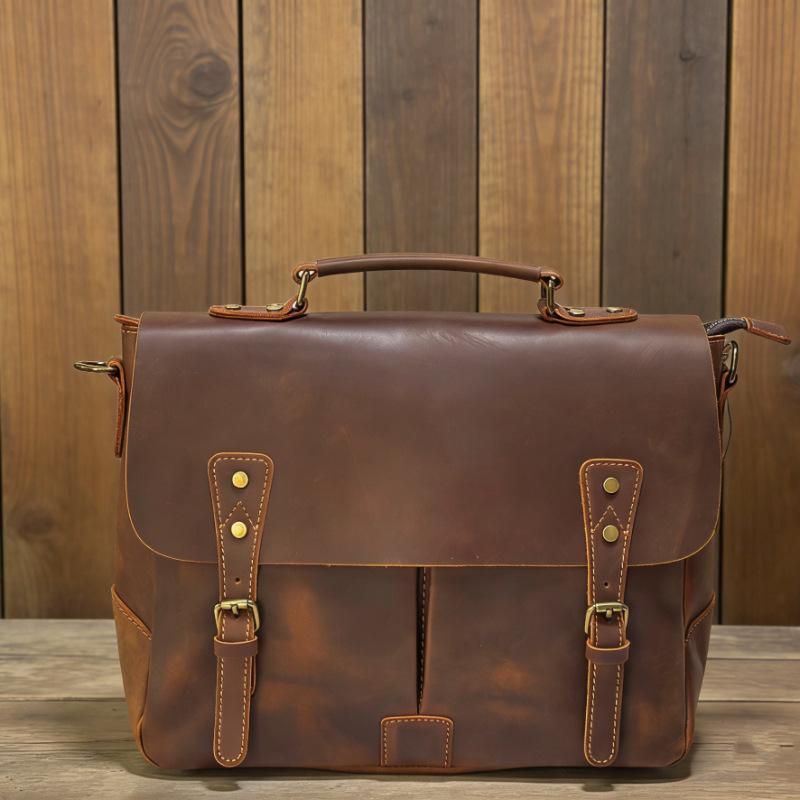 Men s 14-Inch Retro Crazy Horse Leather Laptop Briefcase 34cm x 10cm x 28cm Briefcase
Men s 14-Inch Retro Crazy Horse Leather Laptop Briefcase 34cm x 10cm x 28cm Briefcase