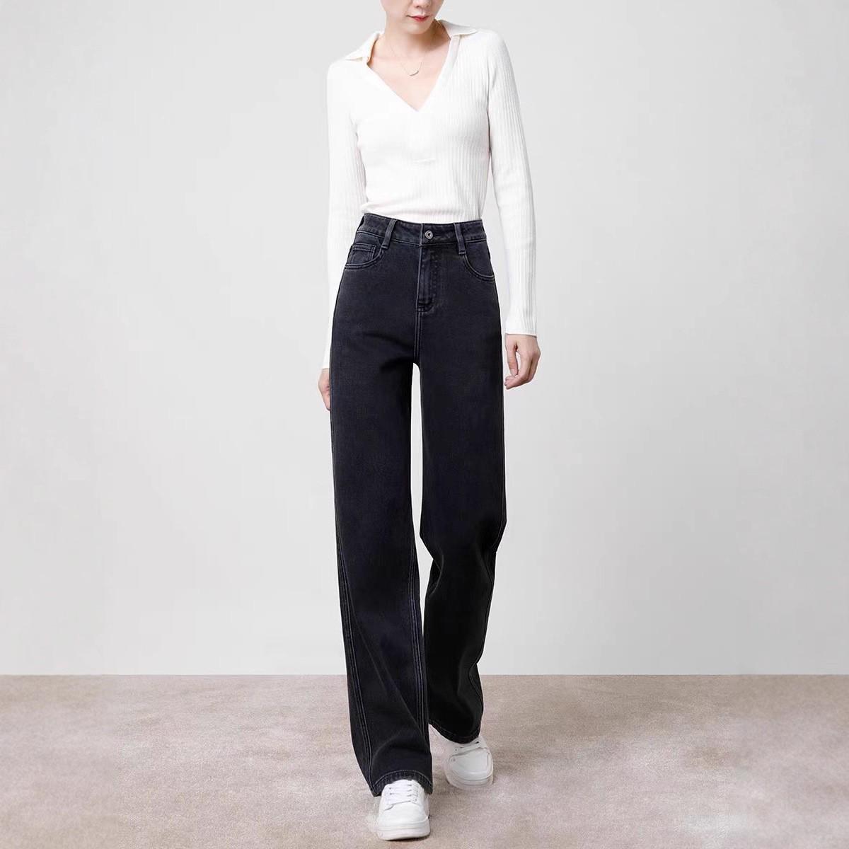 Women s Black High-Waisted Loose Wide-Leg Jeans - Slim, Flattering, Floor-Length Denim (2026 Spring) 30
Women s Black High-Waisted Loose Wide-Leg Jeans - Slim, Flattering, Floor-Length Denim (2026 Spring) 30