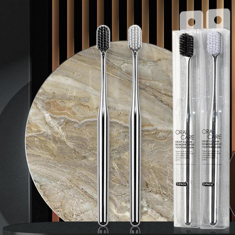 High-end Soft Toothbrush Men Women Adult Tooth Brush Gold Silver Dental Brushes Elegance Gentle Luxury Dedicated To Oral Health
High-end Soft Toothbrush Men Women Adult Tooth Brush Gold Silver Dental Brushes Elegance Gentle Luxury Dedicated To Oral Health