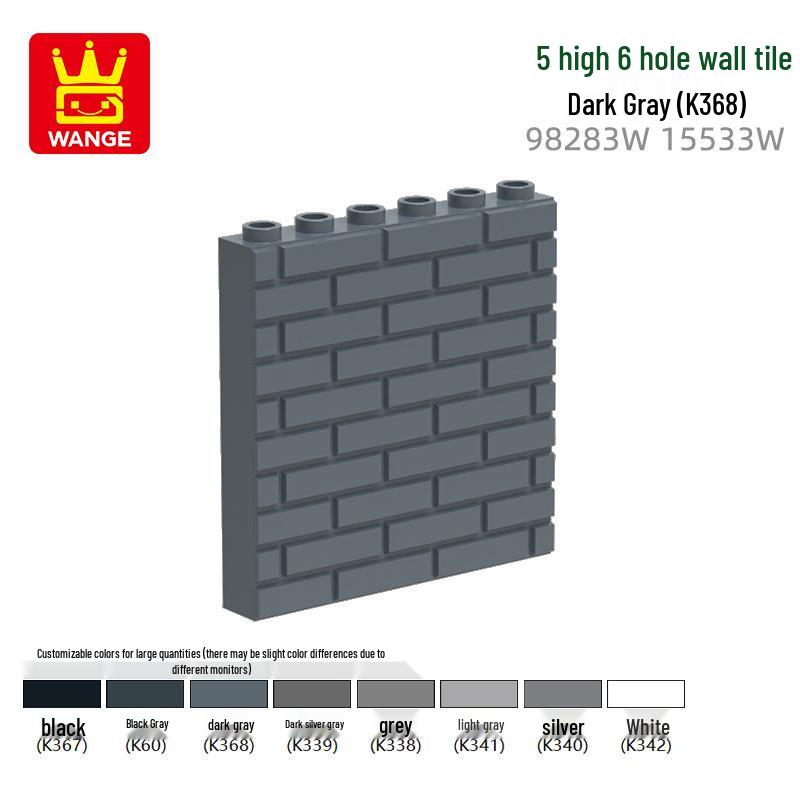 Wange Small Particle Building Blocks - 6-Hole Wall Brick (Compatible with Models 98283W & 15533W) 1kg (approx. 193 pcs)
Wange Small Particle Building Blocks - 6-Hole Wall Brick (Compatible with Models 98283W & 15533W) 1kg (approx. 193 pcs)