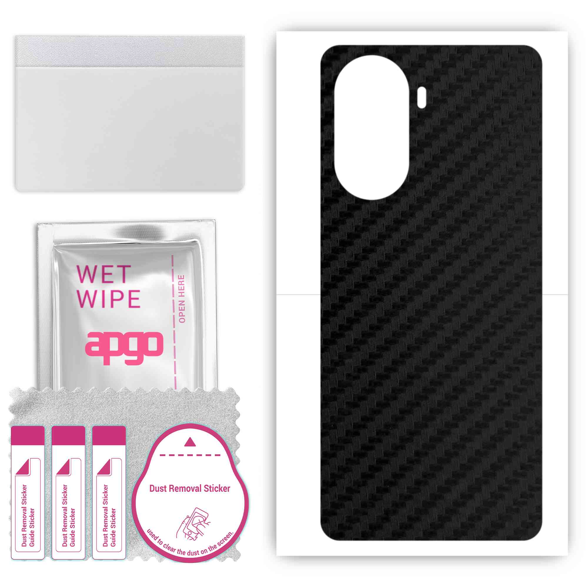 Apgo Protective Skin Sticker для задньої панелі, сумісний з Huawei Nova 10 SE, Wrap Film, Foil, Vinyl - Pattern Carbon Black
Apgo Protective Skin Sticker для задньої панелі, сумісний з Huawei Nova 10 SE, Wrap Film, Foil, Vinyl - Pattern Carbon Black