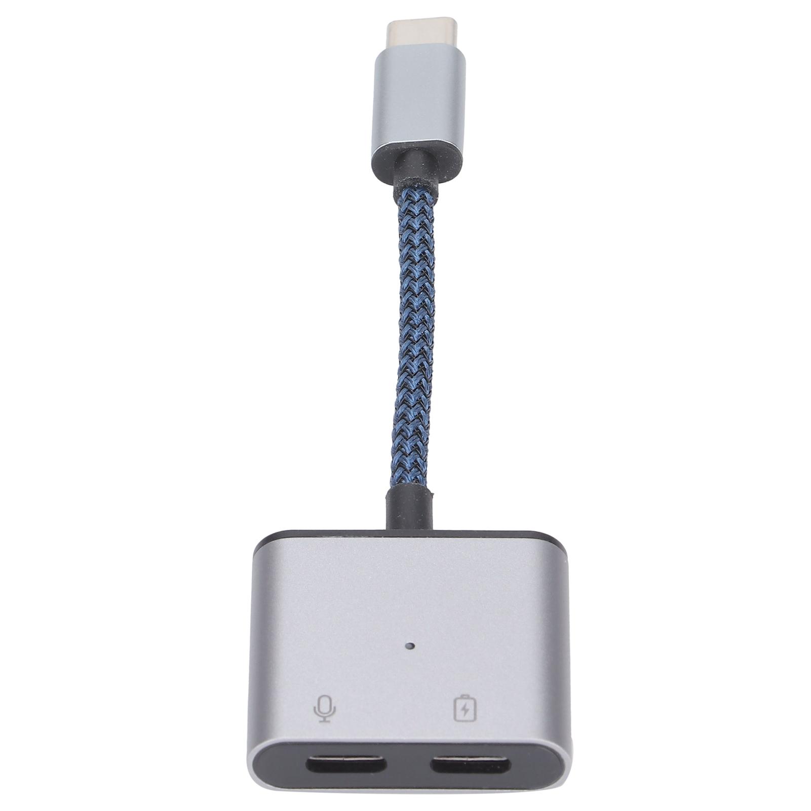 2 in 1 Type C to Type C Audio Adapter Type C to AUX Jack with USB C PD 60W Fast Charging Adapter Bleu синий
2 in 1 Type C to Type C Audio Adapter Type C to AUX Jack with USB C PD 60W Fast Charging Adapter Bleu синий