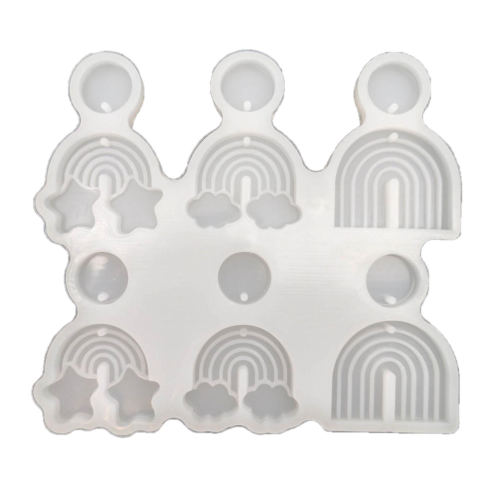 Гибкая силиконовая форма для изготовления сережек в форме радуги, мягкая силиконовая форма для сережек для творческого изготовления ювелирных изделий белый
Гибкая силиконовая форма для изготовления сережек в форме радуги, мягкая силиконовая форма для сережек для творческого изготовления ювелирных изделий белый