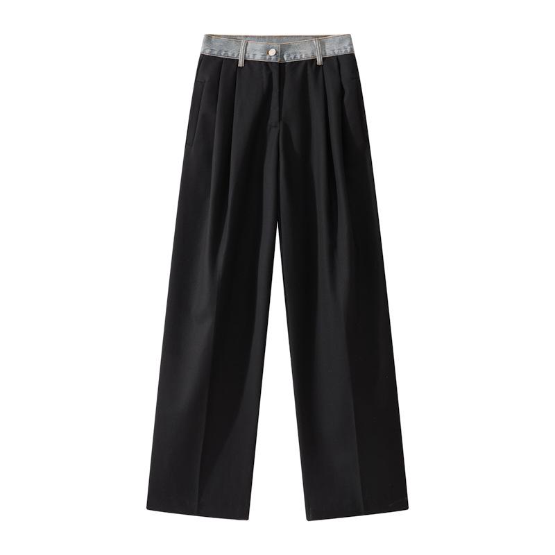 ANN Big Brand High-Quality Denim Casual Patchwork Wide-Leg Suit Pants Small
ANN Big Brand High-Quality Denim Casual Patchwork Wide-Leg Suit Pants Small