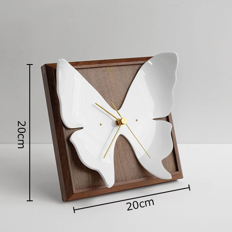 Creative White Butterfly Shaped Table Clocks Silent Sweep Needle Clock Living Room Decoration Wood Framed Wall-mounted Timepiece
Creative White Butterfly Shaped Table Clocks Silent Sweep Needle Clock Living Room Decoration Wood Framed Wall-mounted Timepiece
