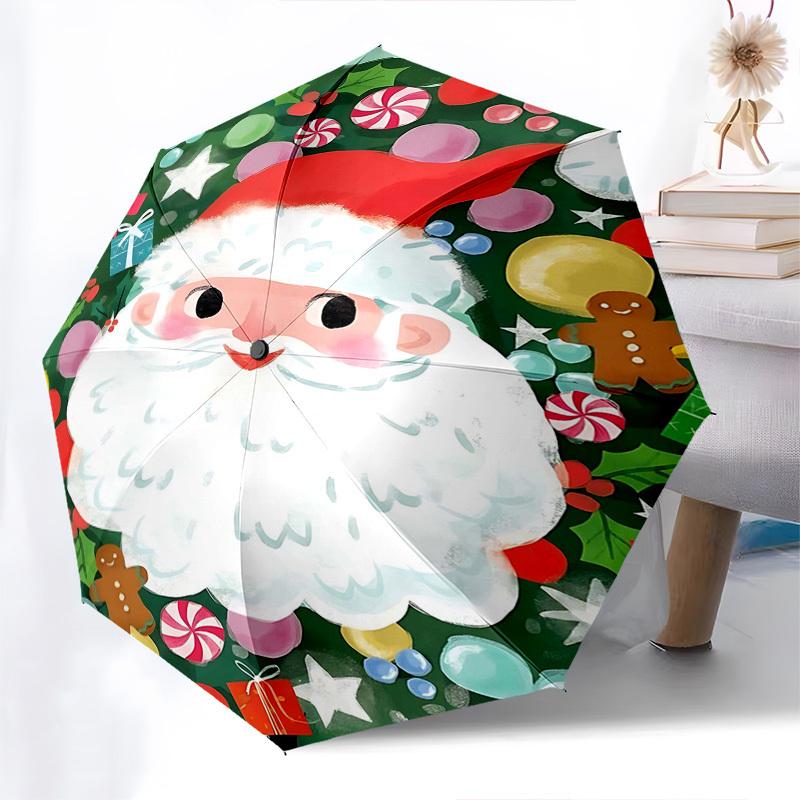 1pc Christmas Santa Claus Automatic Opening/Closing Umbrella, Festive Gift for Fans, Travelers & Daily Use, Portable 3-Fold Design with Iron Frame, Ou
1pc Christmas Santa Claus Automatic Opening/Closing Umbrella, Festive Gift for Fans, Travelers & Daily Use, Portable 3-Fold Design with Iron Frame, Ou